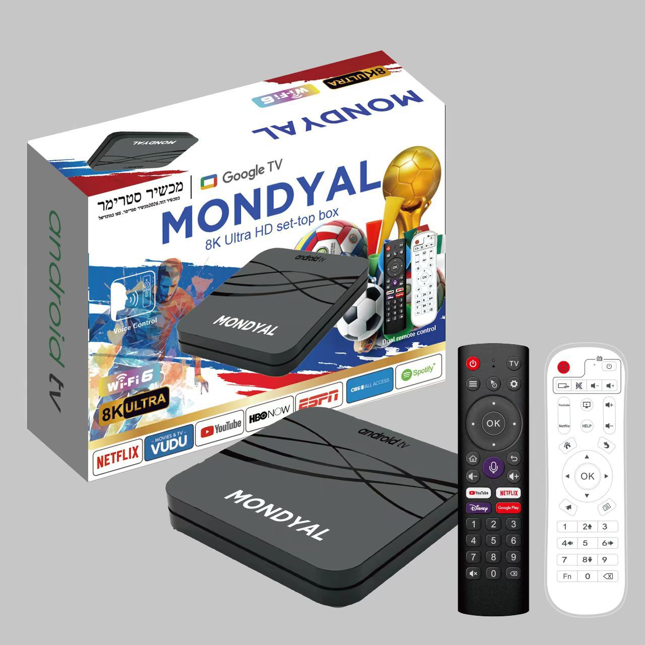 UHD 8K סטרימר כולל שלט